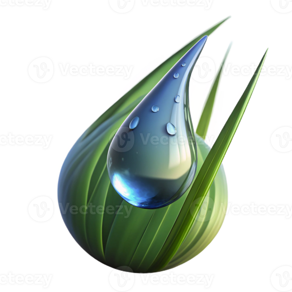 stunning rustic A Close Up of a Dewdrop on a Blade Of professional png
