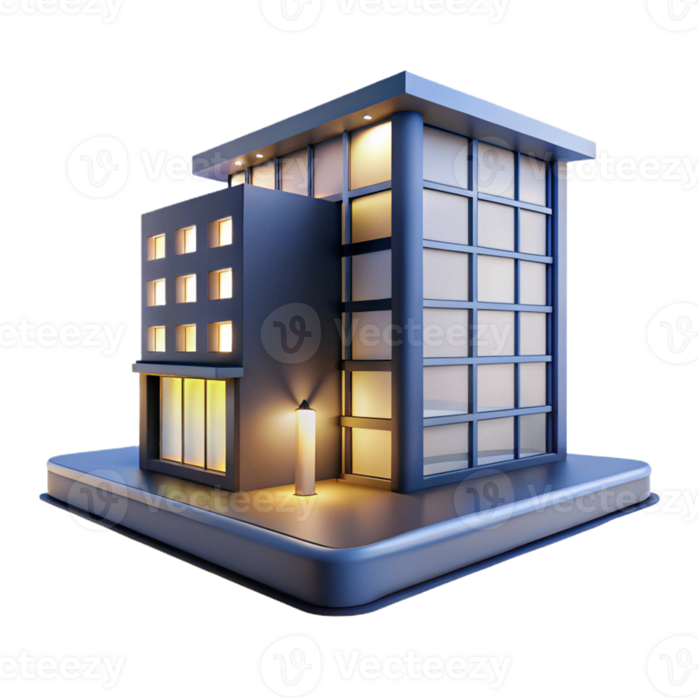 beautiful classic A Sleek Minimalist Apartment Building Wit premium png