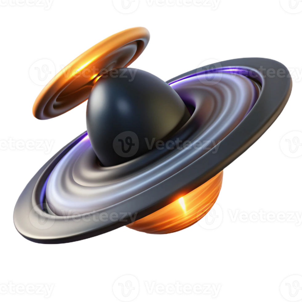 serene modern A Spaceship Escaping a Black Hole With exclusive png