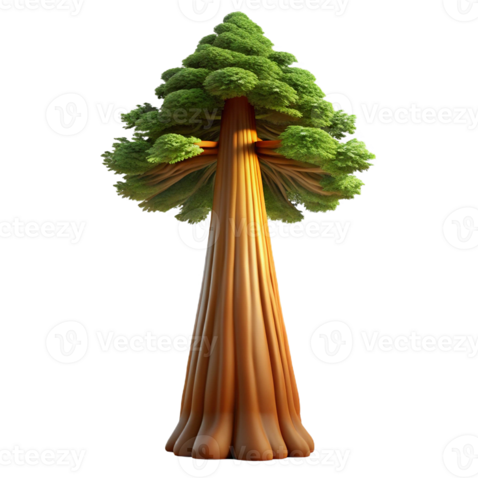 vibrant abstract A Giant Sequoia Tree Reaching Towards Th high resolution png