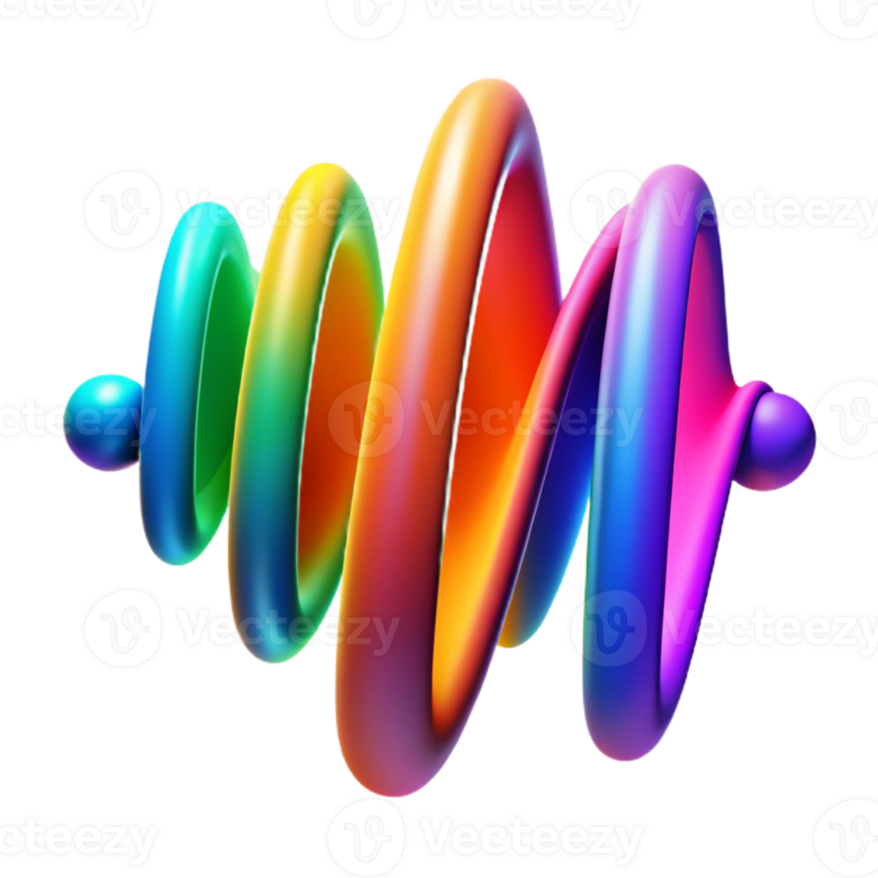 vibrant vintage An Abstract Representation of Sound Wave 4K png