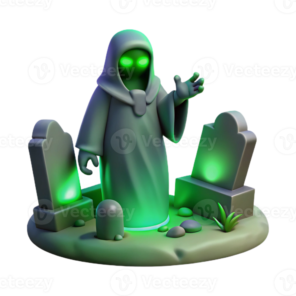 extraordinary traditional A Shadowy Wraith Floating Through a Grave professional png