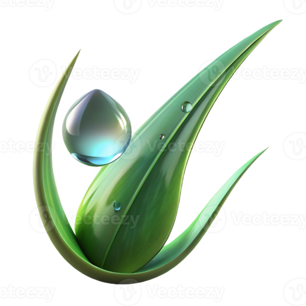 serene artistic A Close Up of a Dewdrop on a Blade Of high quality png