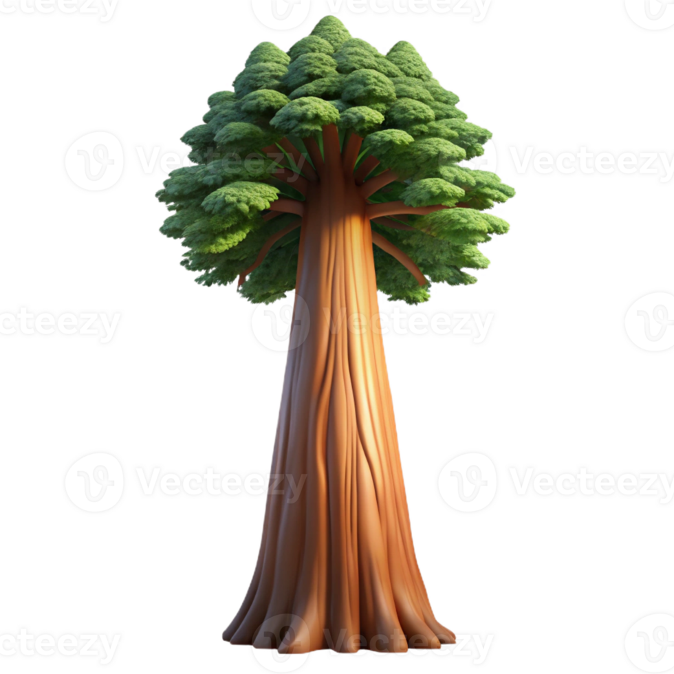 elegant artistic A Giant Sequoia Tree Reaching Towards Th authentic png