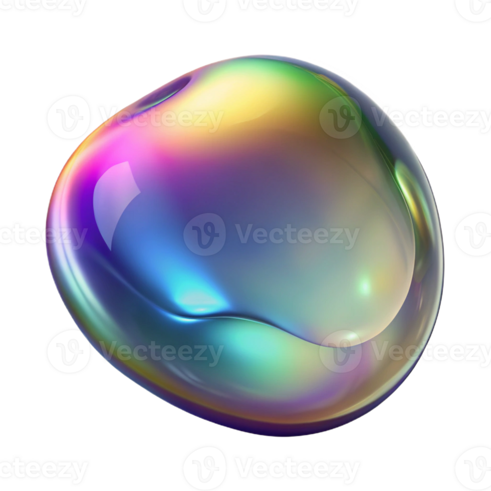 dramatic contemporary A Close Up of a Soap Bubble Reflecting original png