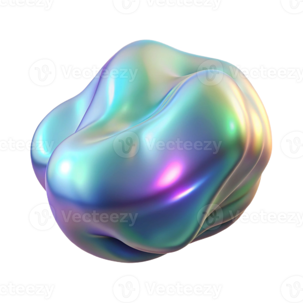 dramatic artistic An Amorphous Blob of Iridescent Pearlescen professional png
