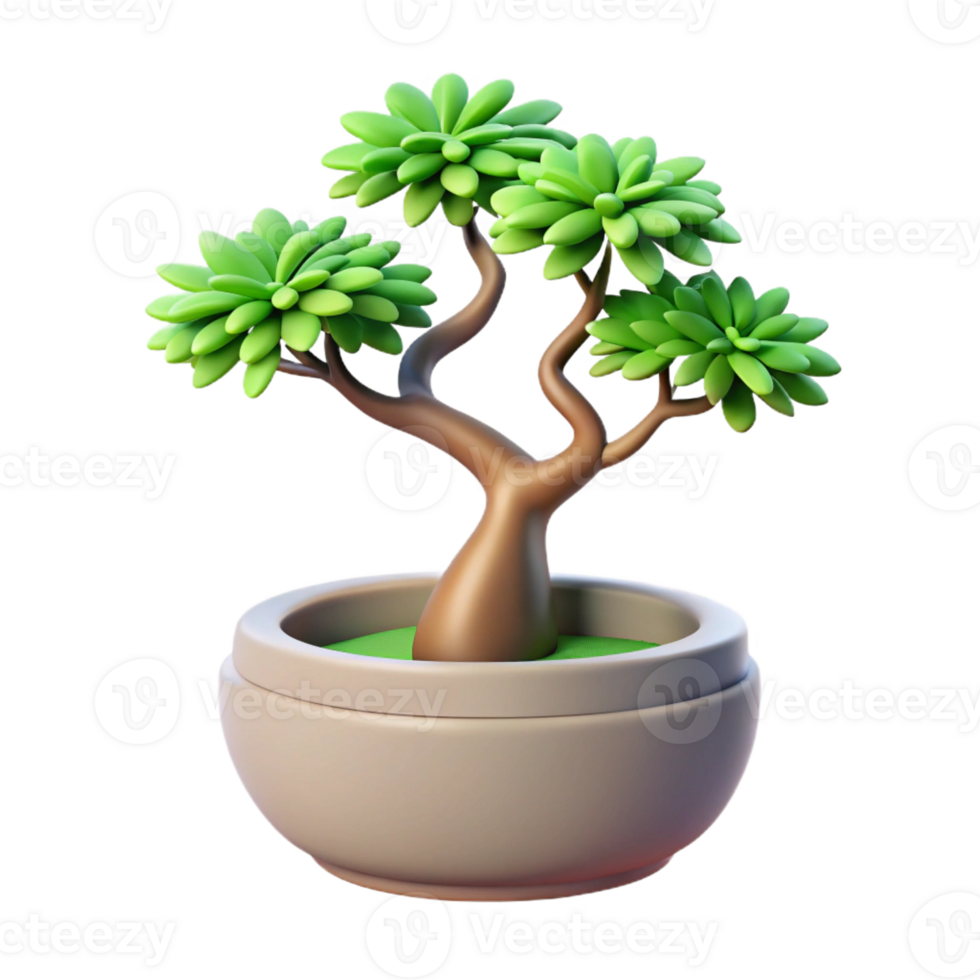 extraordinary minimalist A Bonsai Tree in a Ceramic Pot Studio authentic png