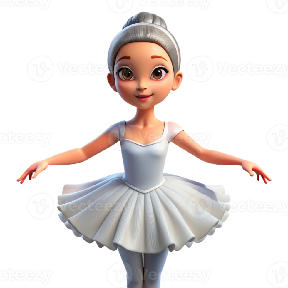 stunning classic Portrait of a Graceful Ballerina with a F original png