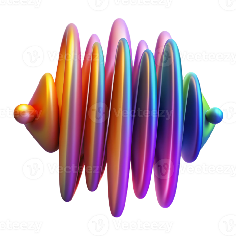 serene abstract An Abstract Representation of Sound Wave professional png