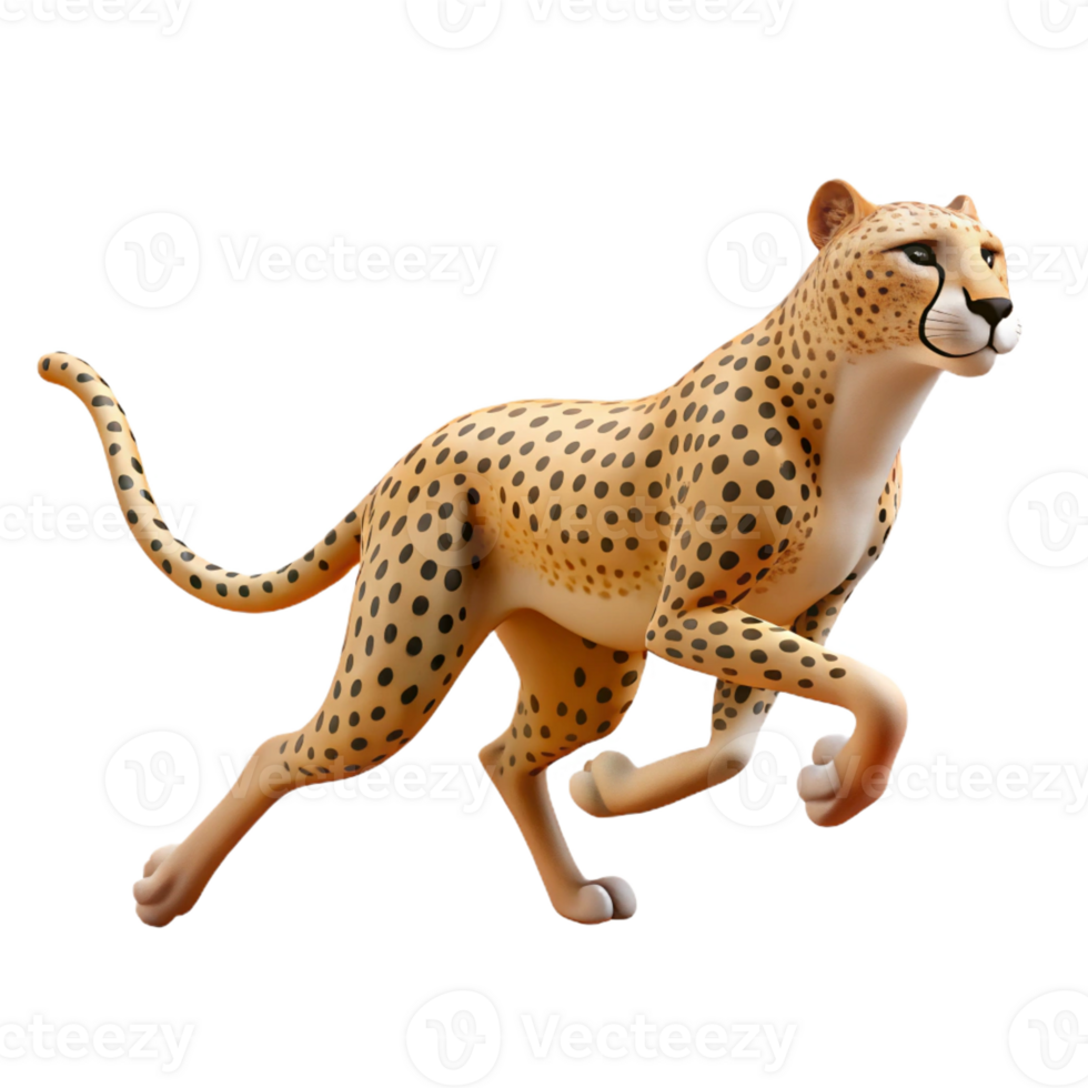 beautiful rustic A Cheetah Running at Full Speed Blurred genuine png