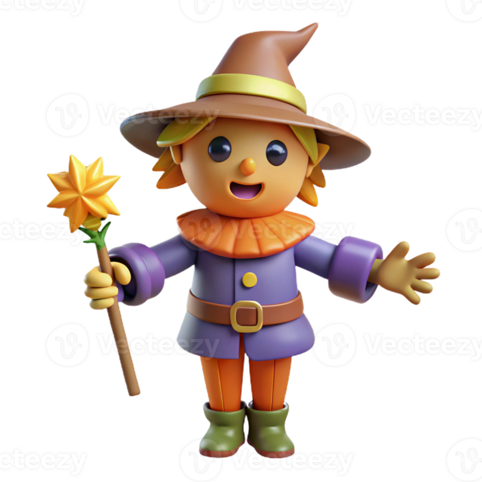 magnificent minimalist A Whimsical Scarecrow Brought to Life by M authentic png