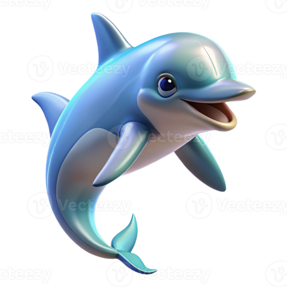 dramatic abstract A Playful Dolphin Leaping out of the Ocea 4K png