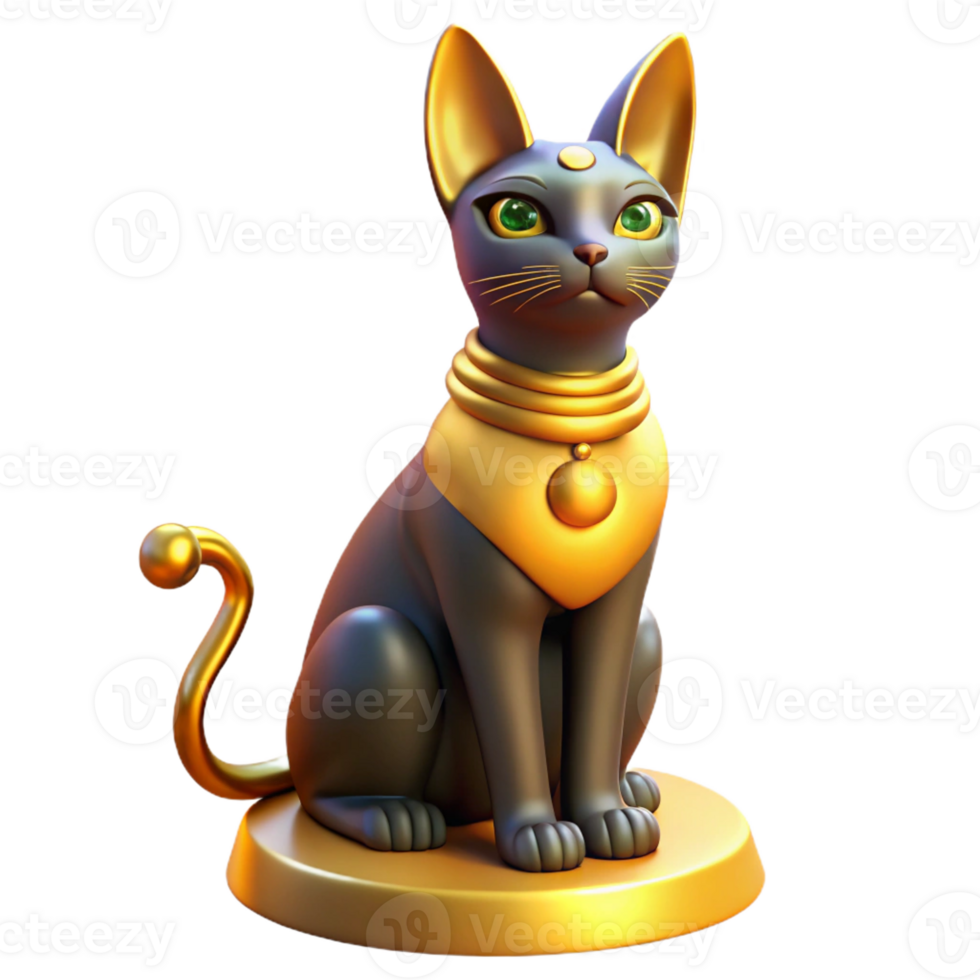 impressive abstract Bastet the Cat Goddess Basking in The exclusive png