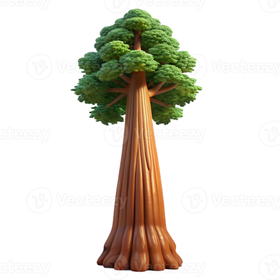 serene contemporary A Giant Sequoia Tree Reaching Towards The original png