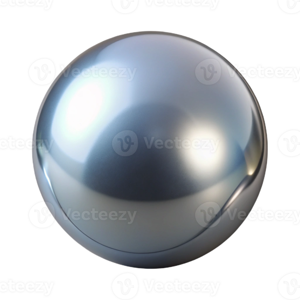 impressive artistic A Single Sphere Chrome Finish professional png