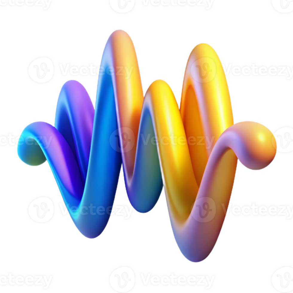 wonderful artistic An Abstract Representation of Sound Wave png