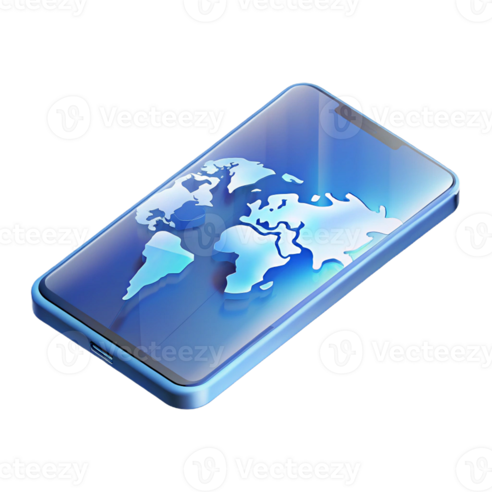 elegant vintage A Transparent Smartphone Displaying a Holo high resolution png