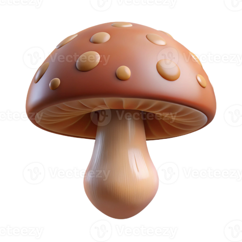 dramatic modern A Close Up of a Mushroom Cap Intricate De png