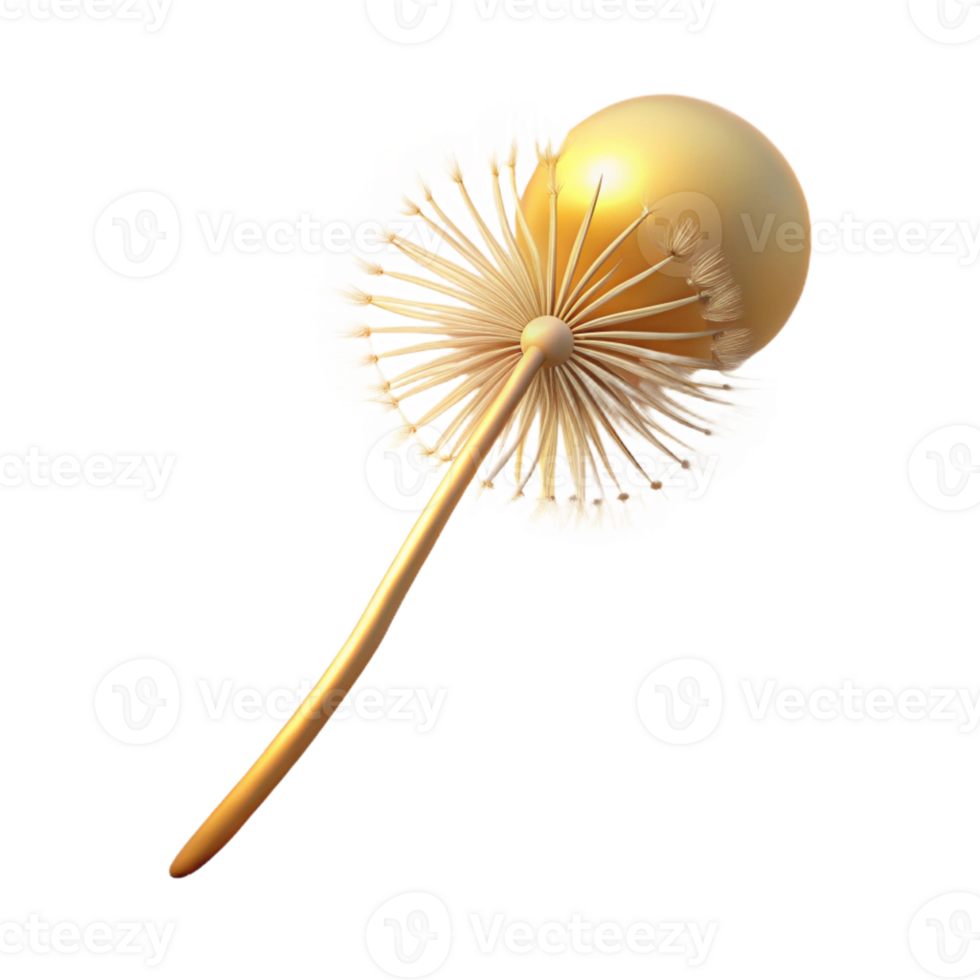 impressive minimalist A Single Dandelion Seed Floating in the A 4K png