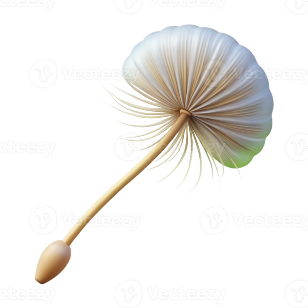 serene creative A Single Dandelion Seed Head in the Wind genuine png
