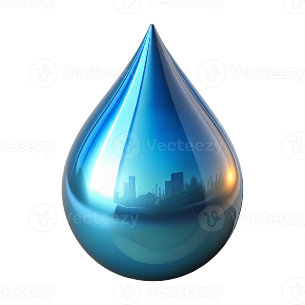 magnificent creative A Single Teardrop of Liquid Mer 4K png