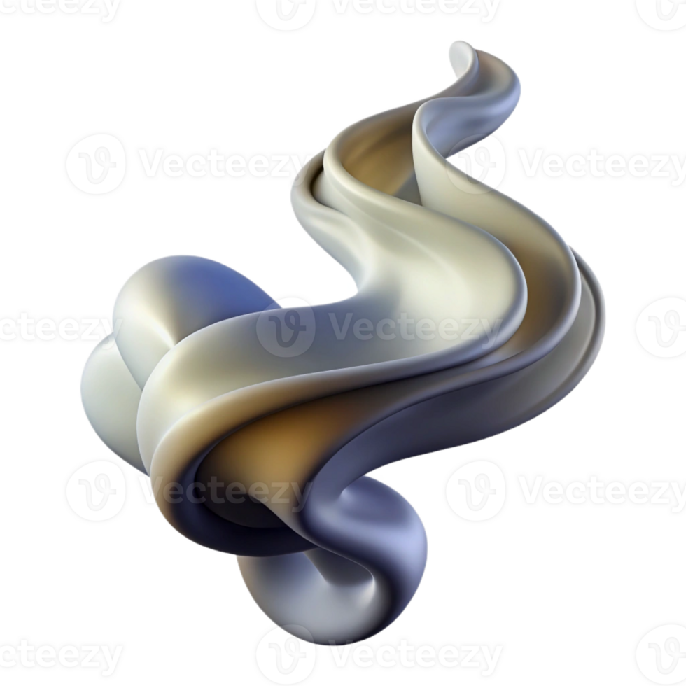 stunning minimalist A Single Flowing Ribbon of Smoke in Sha exclusive png