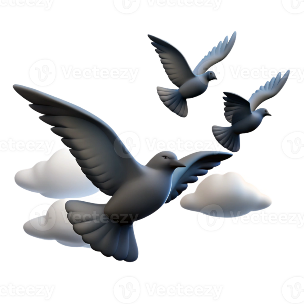 extraordinary contemporary A Group of Birds Flying in Formation Dr professional png