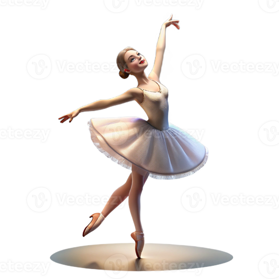 magnificent minimalist Portrait of a Graceful Ballerina in a Flo premium png