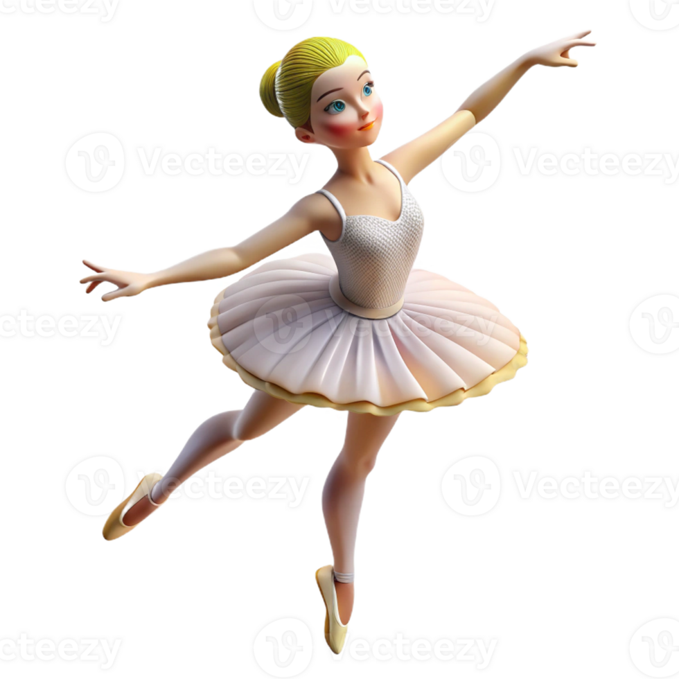beautiful rustic Portrait of a Graceful Ballerina with A detailed png