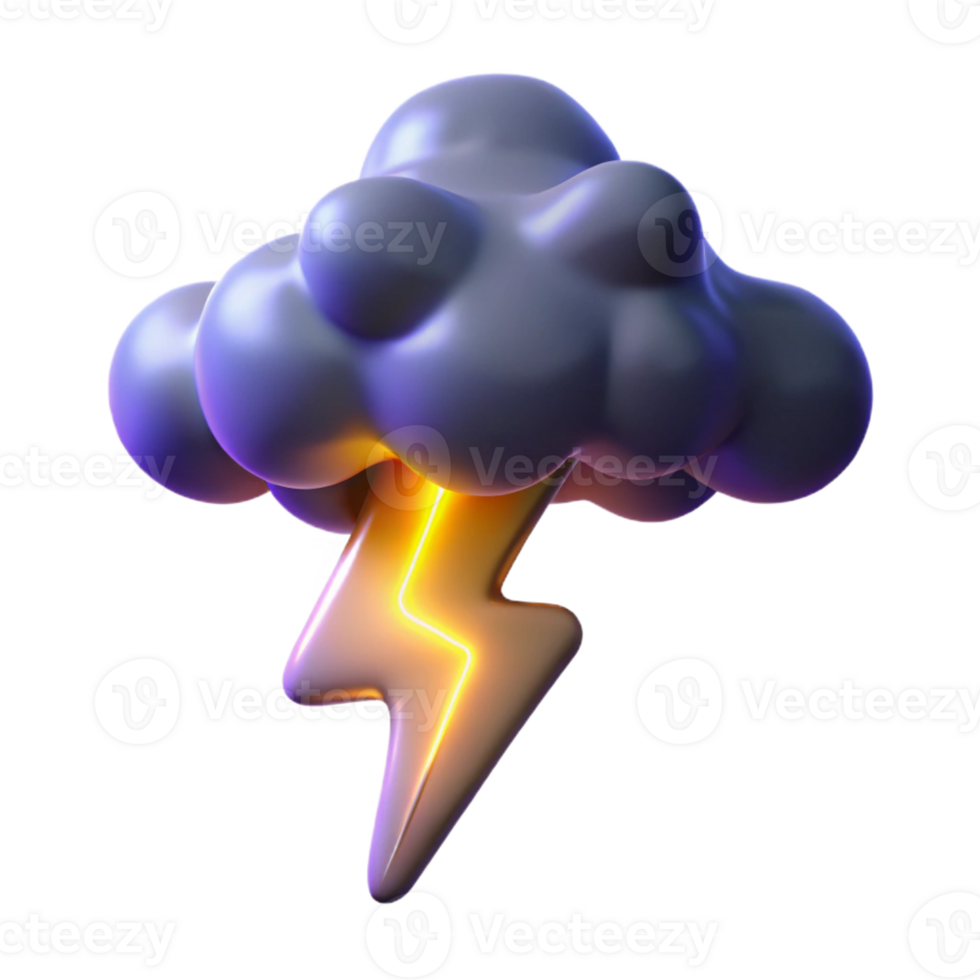 vibrant rustic A Lightning Strike Illuminating a Stormy high resolution png
