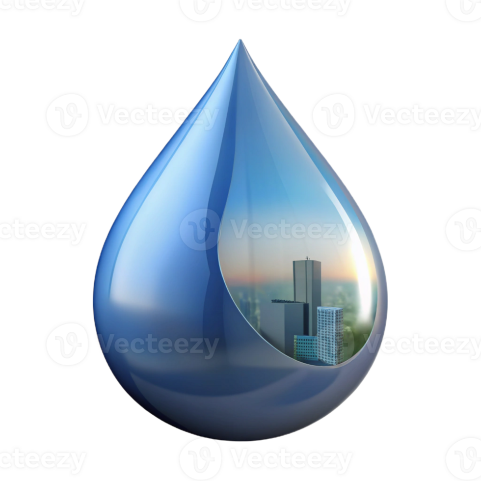 stunning minimalist A Single Raindrop on a Window Reflections professional png