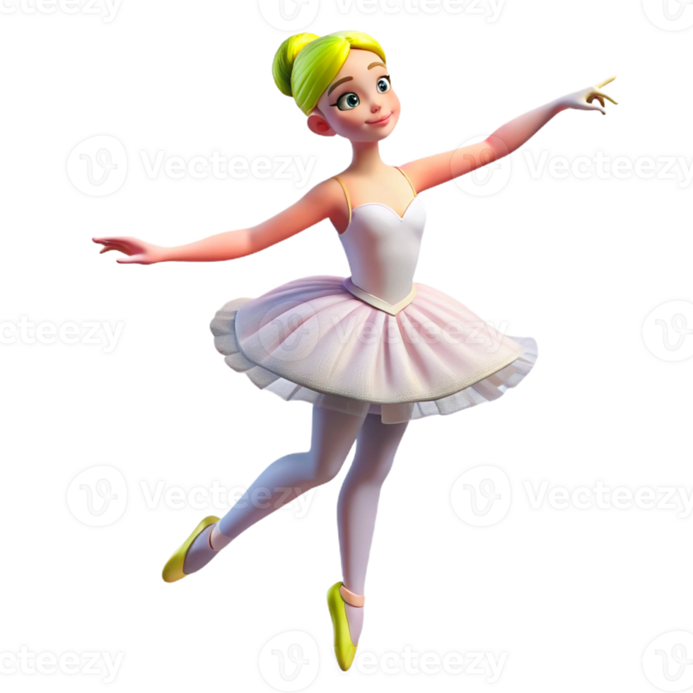 extraordinary minimalist Portrait of a Graceful Ballerina with A detailed png
