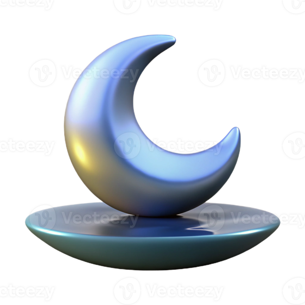 dramatic rustic A Stylized Depiction of a Crescent Moon 4K png