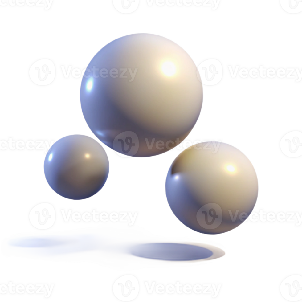 wonderful creative Floating Orbs of Light with Varying Intens original png