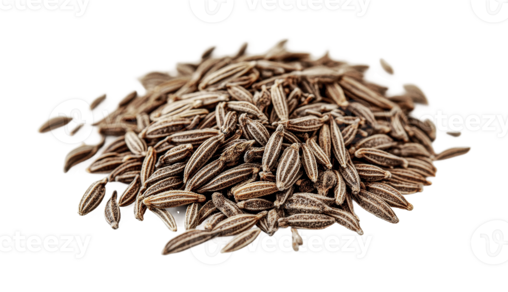 Close-up of cumin seeds, cut out png