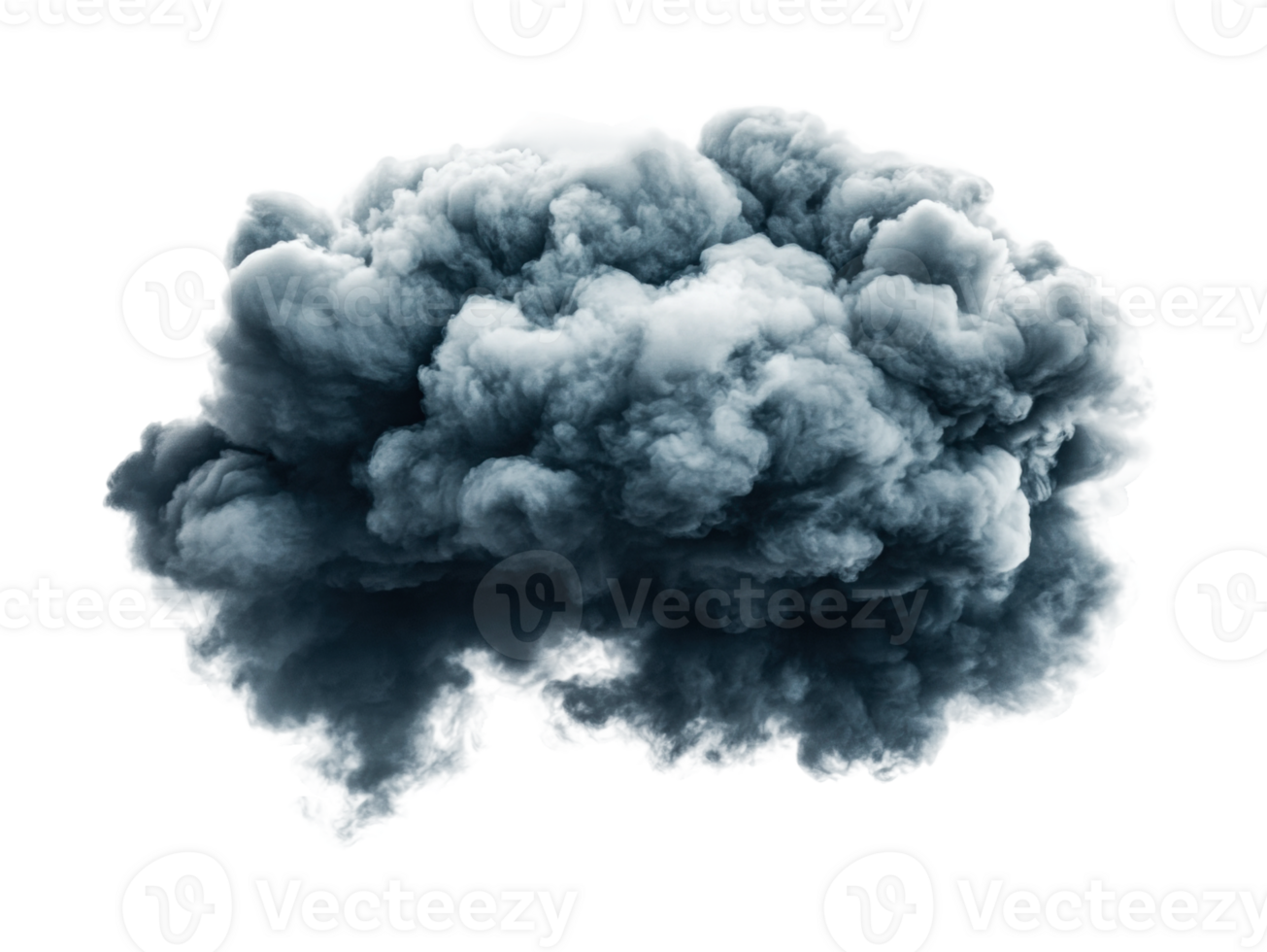 Dramatic dark cloud formation against clear sky png
