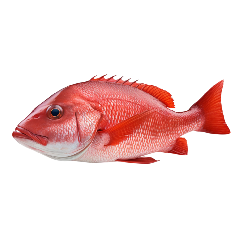 red snapper fish detailed scales png