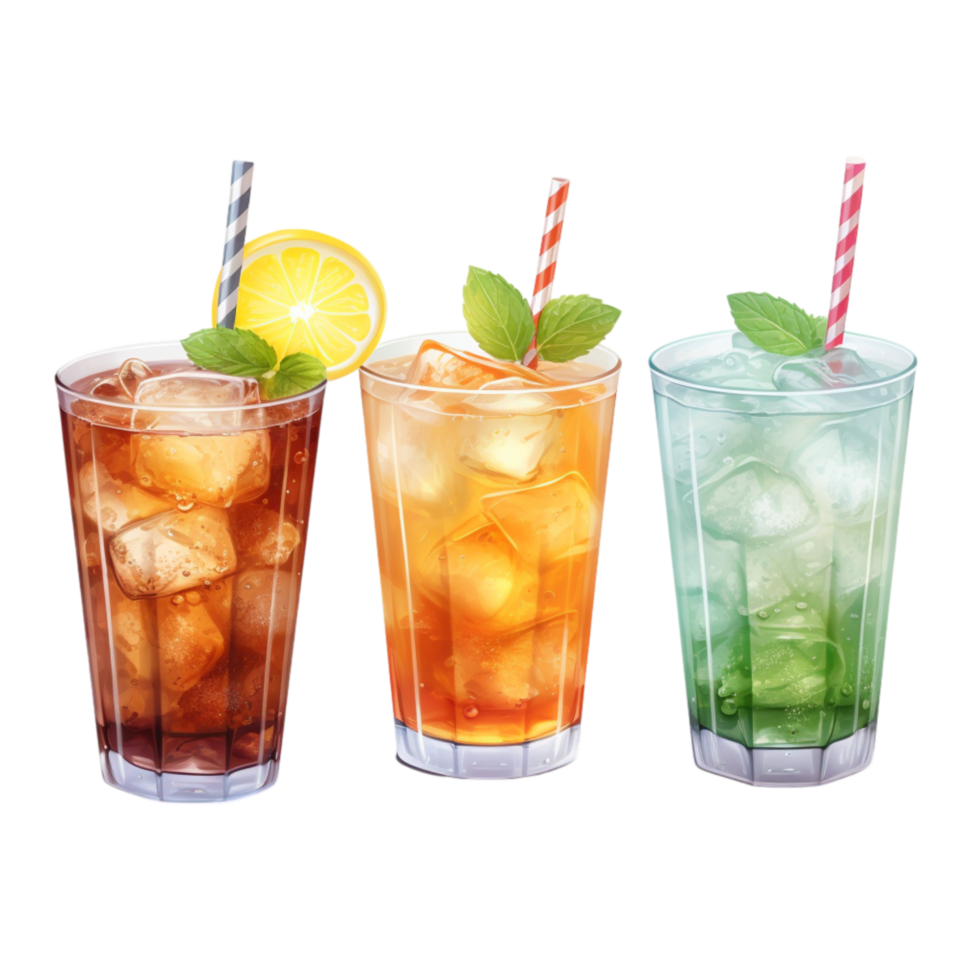 Reing cold drinks ice citrus garnish png