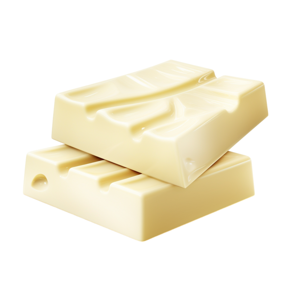 Creamy white chocolate bars stacked a texture png