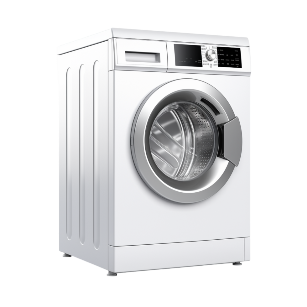 white washing machine a sleek digital display png