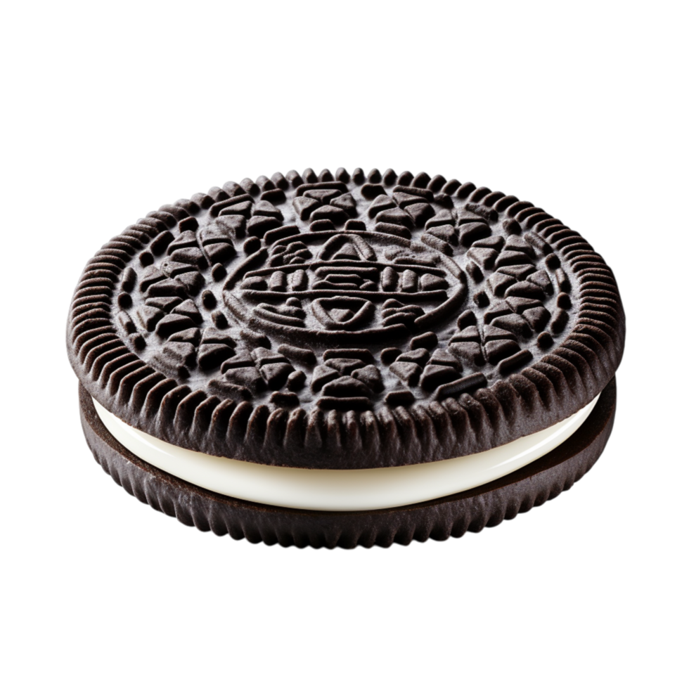 chocolate swich cookie a creamy white filling png