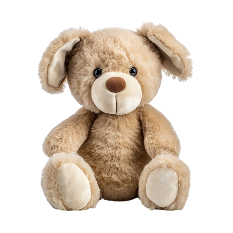adorable plush teddy bear floppy ears a friendly stitched smile png