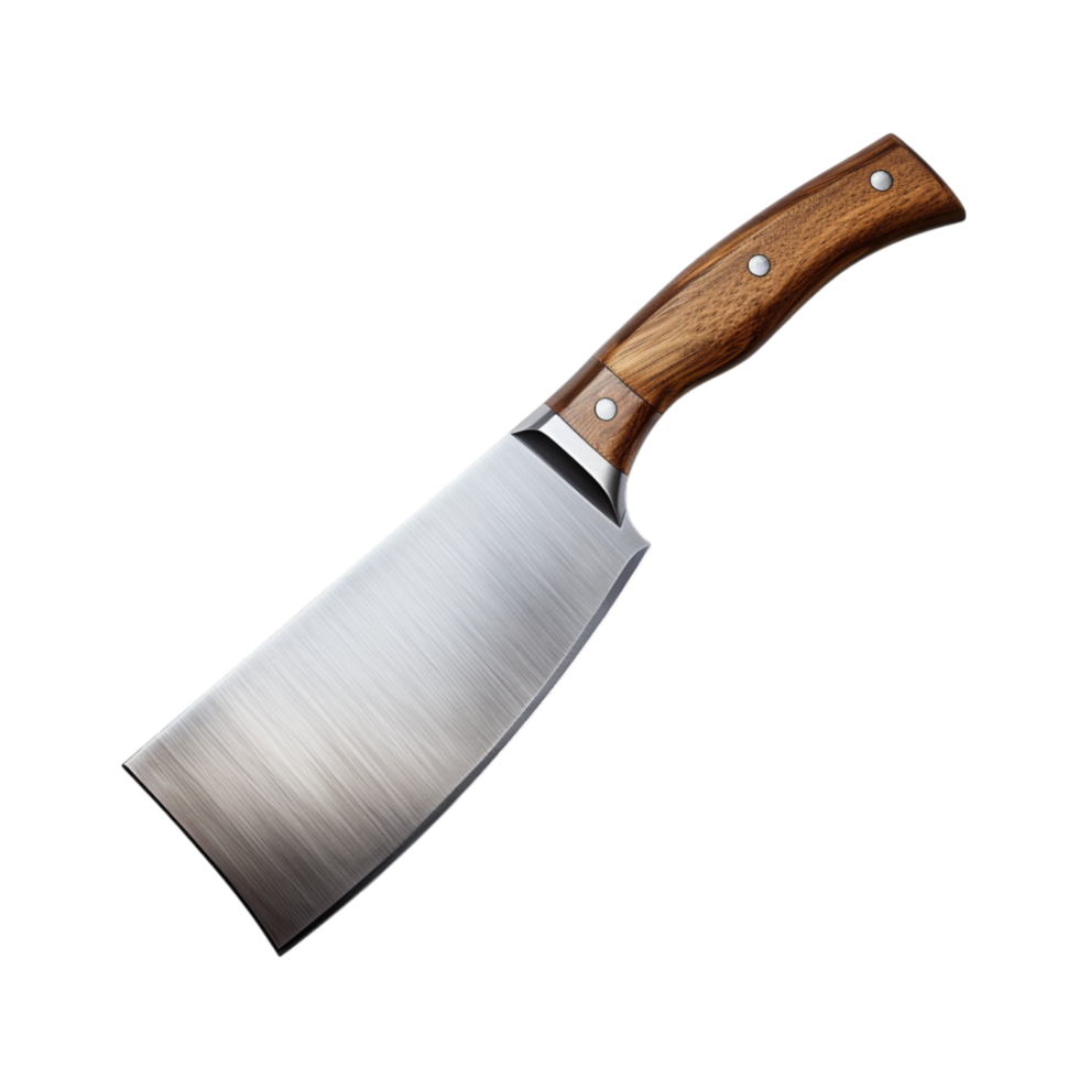 Sharp cleaver knife a wooden hle png