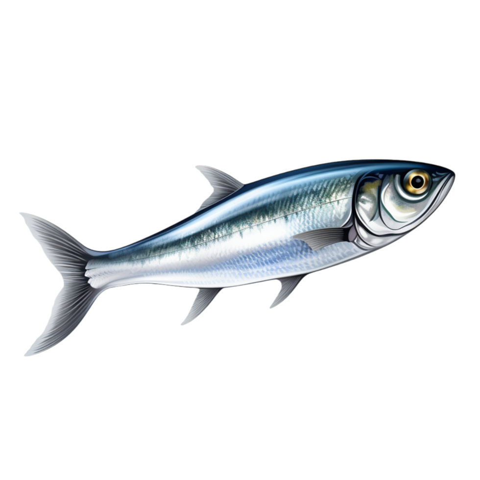 silver fish a sleek shiny bodys png