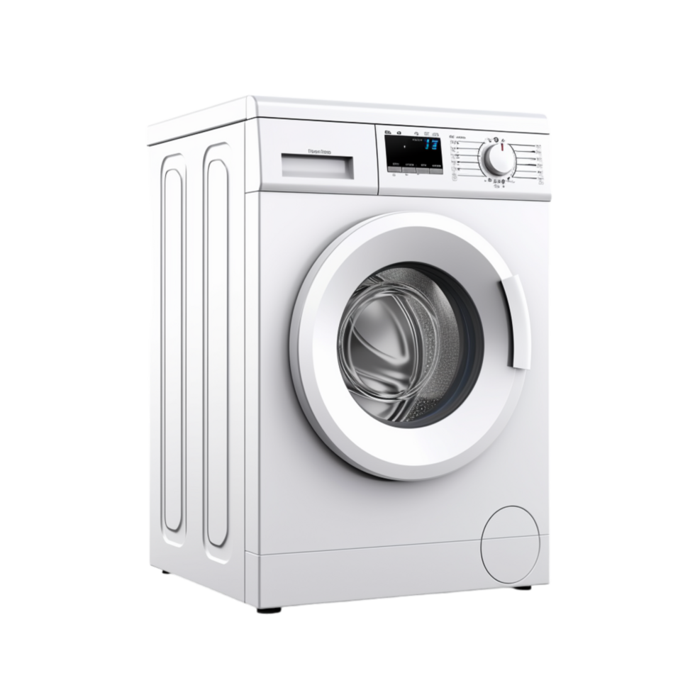 Front loading washing machine a digital display png