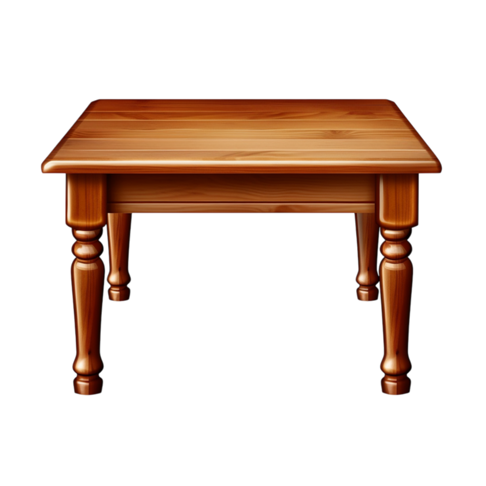 wooden table a polished surface png
