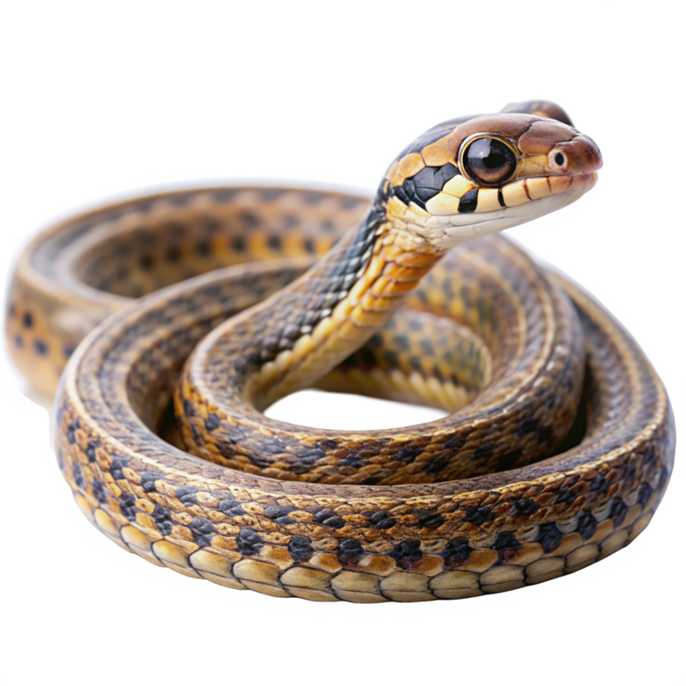 keel back snake is isolated on transparent background png