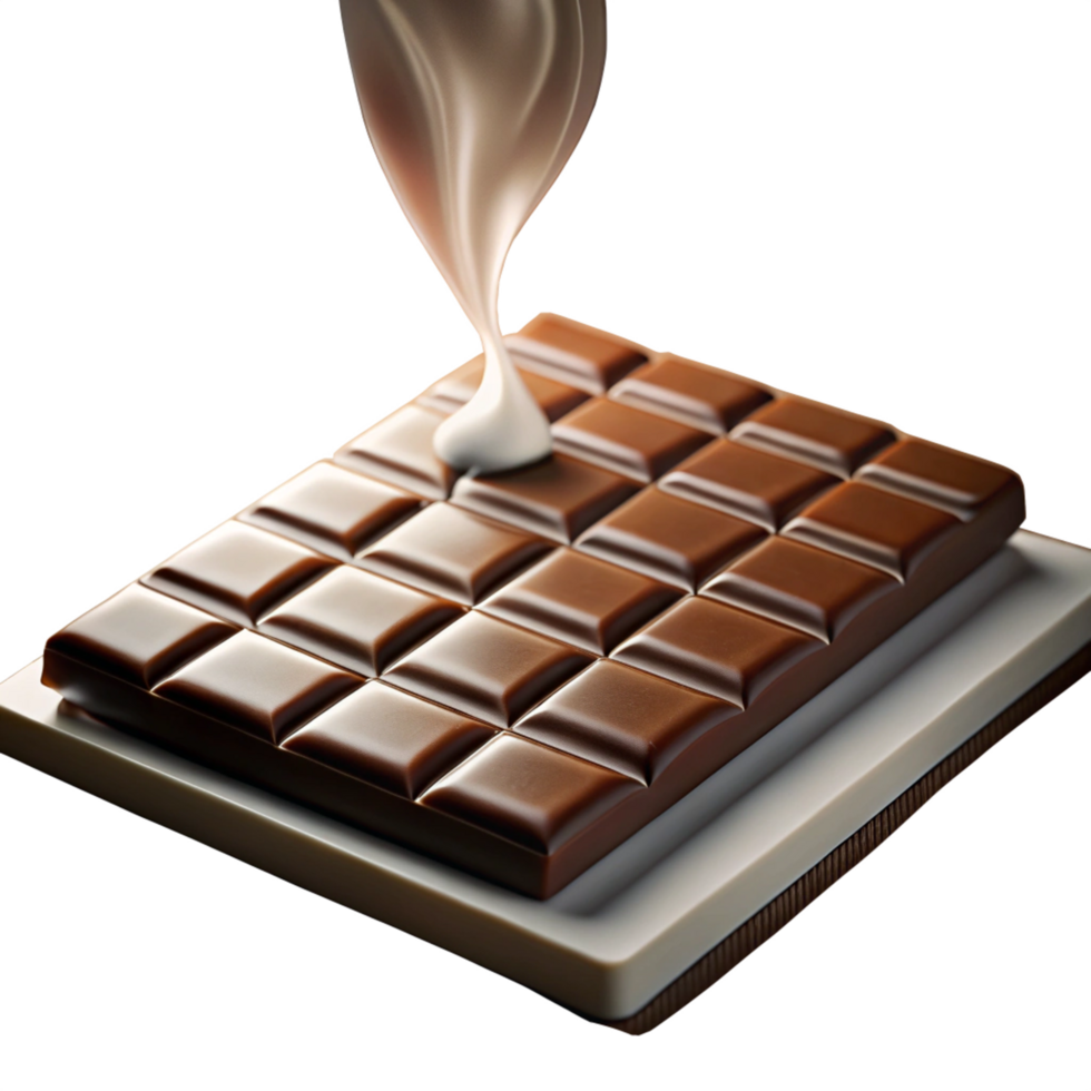 aroma of chocolate bars is isolated on transparent background png