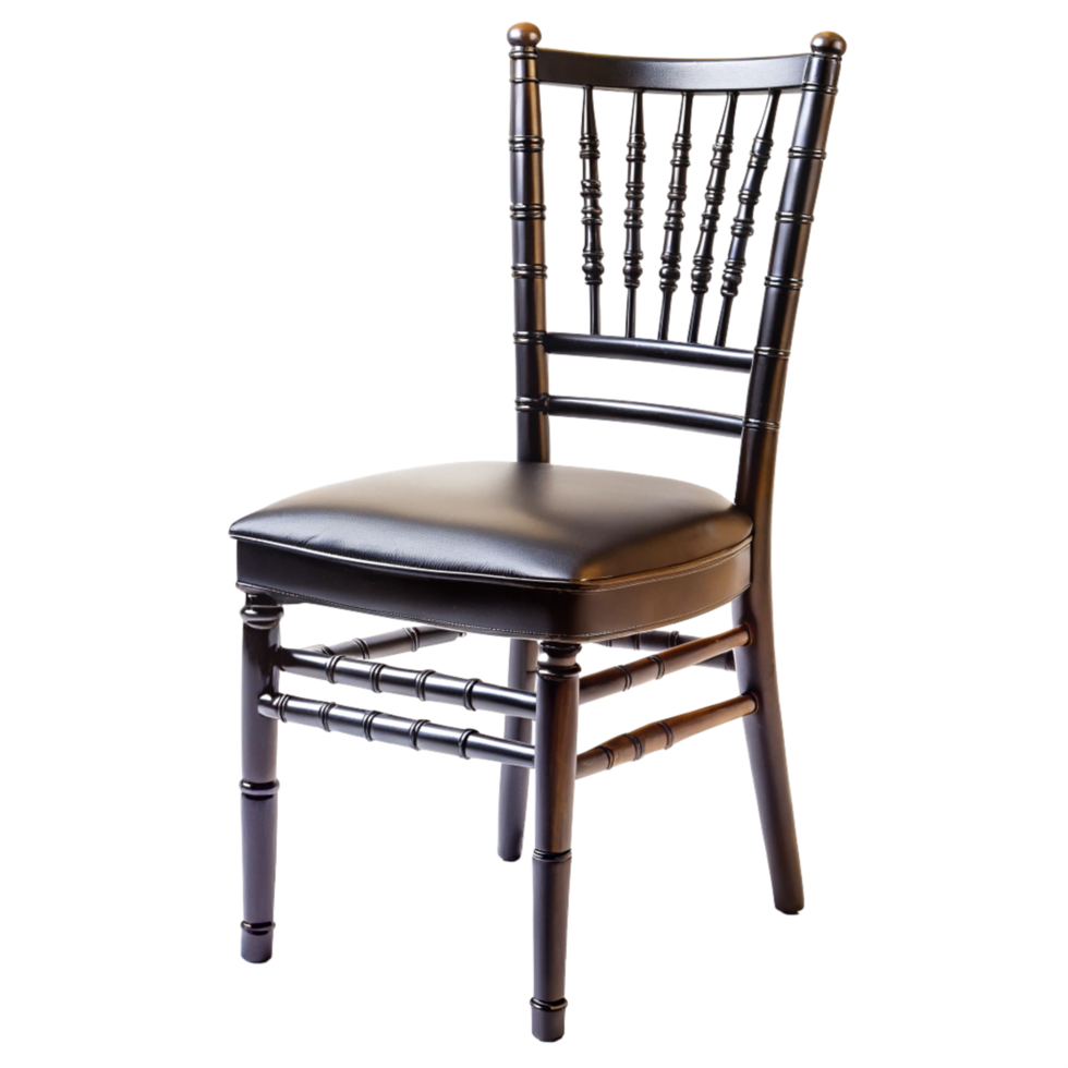 black weeding chair is isolated on transparent background png