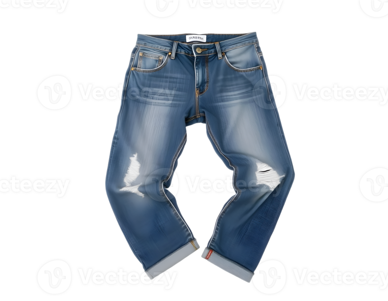 Blue jeans isolated on transparent background png